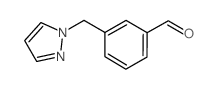 3-(1H-PYRAZOL-1-YLMETHYL)BENZALDEHYDE Structure
