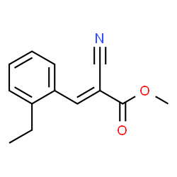 2-Propenoicacid,2-cyano-3-(2-ethylphenyl)-,methylester(9CI) Structure