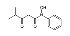 N-hydroxy-4-methyl-3-oxo-N-phenylpentanamide Structure