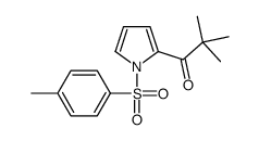 2,2-dimethyl-1-[1-(4-methylphenyl)sulfonylpyrrol-2-yl]propan-1-one结构式