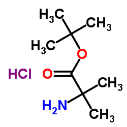 tert-Butyl 2-amino-2-methylpropanoate hydrochloride Structure