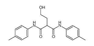 (2-hydroxy-ethyl)-malonic acid di-p-toluidide结构式