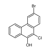 3-bromo-10-chloro-[9]phenanthrol结构式