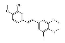 5-[2-(3-fluoro-4,5-dimethoxyphenyl)ethenyl]-2-methoxyphenol结构式
