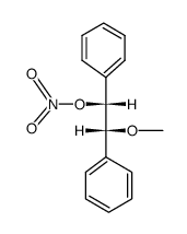 (+-)-threo-α-methoxy-α'-nitryloxy-bibenzyl Structure
