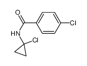 4-chloro-N-(1-chlorocyclopropyl)benzamide Structure