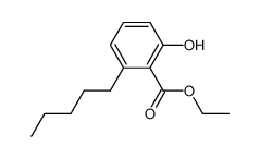 ethyl 2-hydroxy-6-pentylbenzoate Structure