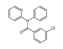 3-chloro-N-phenyl-N-(pyridin-2-yl)benzamide结构式