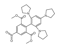 2,4,6-Tripyrrolidino-2',6'-bis(methoxycarbonyl)-4'-nitrobiphenyl Structure