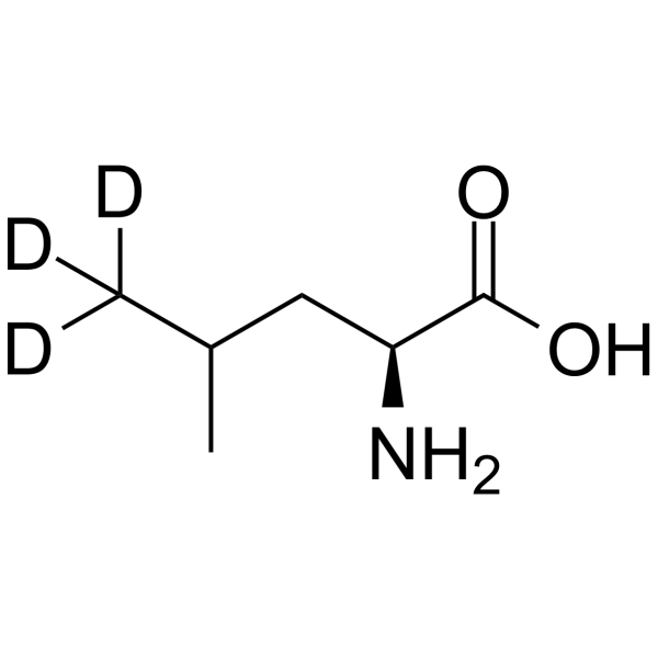L-亮氨酸-5,5,5-d3结构式