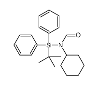 N-[tert-butyl(diphenyl)silyl]-N-cyclohexylformamide结构式