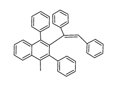 4-methyl-1,3-diphenyl-2-(1,2-diphenylethenyl)naphthelene结构式
