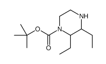 tert-butyl 2,3-diethylpiperazine-1-carboxylate结构式