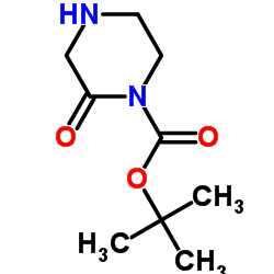2-Methyl-2-propanyl 2-oxo-1-piperazinecarboxylate Structure
