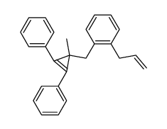 1-Allyl-2-(1-methyl-2,3-diphenyl-cycloprop-2-enylmethyl)-benzene Structure