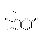 6-methyl-7-hydroxy-8-allylcoumarin Structure