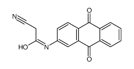 2-cyano-N-(9,10-dioxoanthracen-2-yl)acetamide结构式