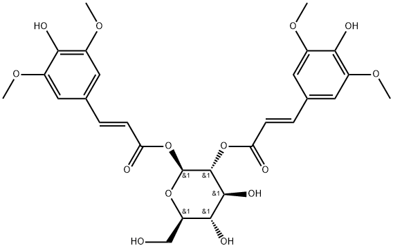 葡萄糖-1,2-二芥子酸苷结构式