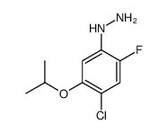 (4-chloro-2-fluoro-5-propan-2-yloxyphenyl)hydrazine结构式