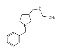 (1-苄基吡咯烷-3-甲基)-乙胺结构式