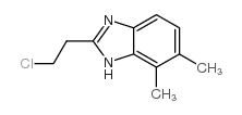 2-(2-chloroethyl)-4,5-dimethyl-1H-benzimidazole结构式