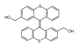 {9-[2-(hydroxymethyl)-9H-thioxanthene-9-ylidene]-9H-thioxanthen-2-yl}methanol结构式