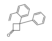 3-(2-ethenylphenyl)-3-phenylcyclobutan-1-one Structure