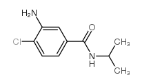 3-氨基-4-氯-N-异丙基苯甲酰胺结构式