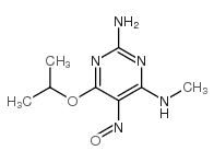 2-Amino-4-isopropoxy-6-(methylamino)-5-nitroso-pyrimidine Structure