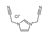 1,3-双(氰甲基)咪唑鎓氯化物结构式
