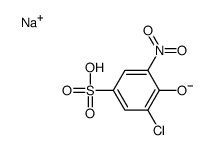 sodium 3-chloro-4-hydroxy-5-nitrobenzenesulphonate Structure