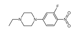 1-ethyl-4-(3-fluoro-4-nitrophenyl)piperazine Structure
