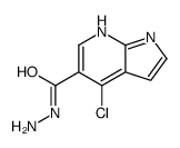 4-chloro-1H-pyrrolo[2,3-b]pyridine-5-carbohydrazide结构式
