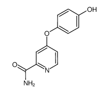 4-(4-hydroxy-phenoxy)-pyridine-2-carboxylic acid amide Structure