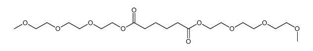 bis[2-[2-(2-methoxyethoxy)ethoxy]ethyl] hexanedioate Structure