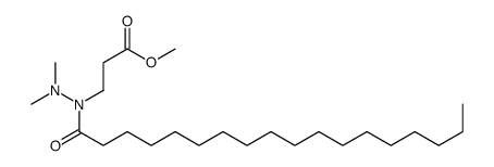 methyl 3-[dimethylamino(octadecanoyl)amino]propanoate结构式