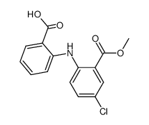 2-(2-Carboxy-phenylamino)-5-chloro-benzoic acid methyl ester Structure