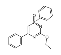 3-ethoxy-1,5-diphenyl-1H-1λ4,2,4-thiadiazine 1-oxide Structure