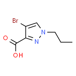 4-Bromo-1-propyl-1H-pyrazole-3-carboxylic acid Structure