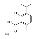 3-Hydroxy-p-cymene-2-carboxylic acid sodium salt结构式