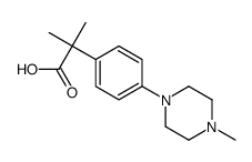 α,α-Dimethyl-4-(4-methyl-1-piperazinyl)benzeneacetic Acid结构式