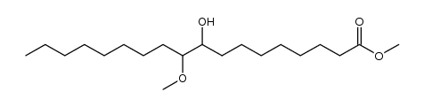 methyl 9-hydroxy-10-methoxyoctadecanoate Structure