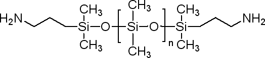 聚(二甲基硅氧烷),双(3-氨丙基)封端结构式