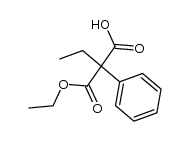 ethyl-phenyl-malonic acid monoethyl ester Structure