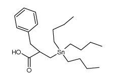 2-(tri-n-butylstannylmethyl)-3-phenylpropionate结构式