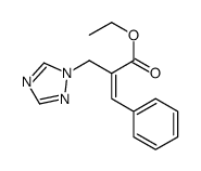 ethyl (E)-3-phenyl-2-(1,2,4-triazol-1-ylmethyl)prop-2-enoate Structure