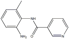 N-(2-氨基-6-甲基苯基)-3吡啶酰胺结构式