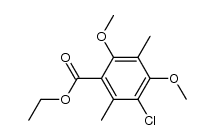 ethyl 3-chloro-4,6-dimethoxy-2,5-dimethylbenzoate Structure