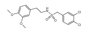 1-(3,4-dichlorophenyl)-N-(3,4-dimethoxyphenethyl)methanesulfonamide结构式