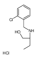 (2-chlorophenyl)methyl-[(2R)-1-hydroxybutan-2-yl]azanium,chloride Structure